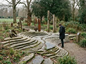 Ecological memorial artwork in a public space